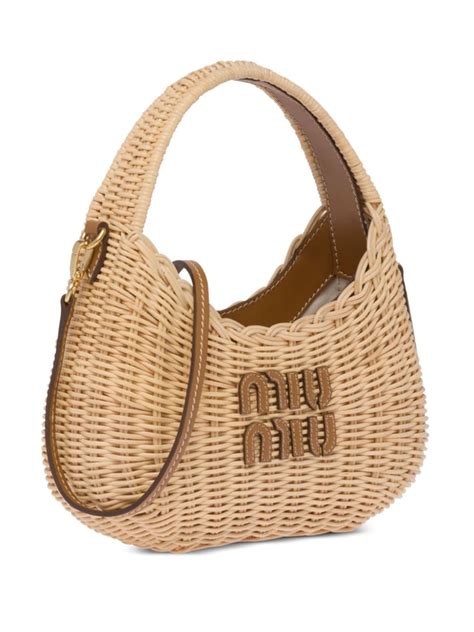 miu miu rattan bag|miumiu handbags online.